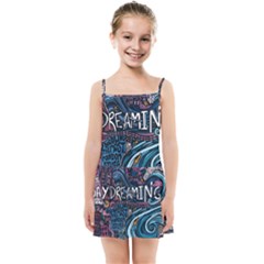 Graffiti Art Psychedelic Art Graphic Design Modern Art Kids  Summer Sun Dress by 99art