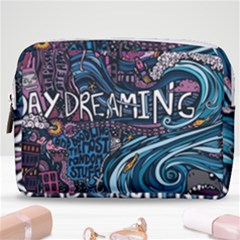 Graffiti Art Psychedelic Art Graphic Design Modern Art Make Up Pouch (medium) by 99art