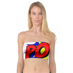 Pow Comic Comic Book Fight Bandeau Top by 99art