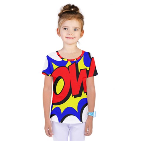 Pow Comic Comic Book Fight Kids  One Piece Tee by 99art