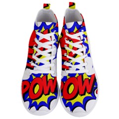 Pow Comic Comic Book Fight Men s Lightweight High Top Sneakers by 99art