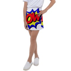 Pow Comic Comic Book Fight Kids  Tennis Skirt by 99art