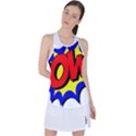 Pow Comic Comic Book Fight Racer Back Mesh Tank Top View1