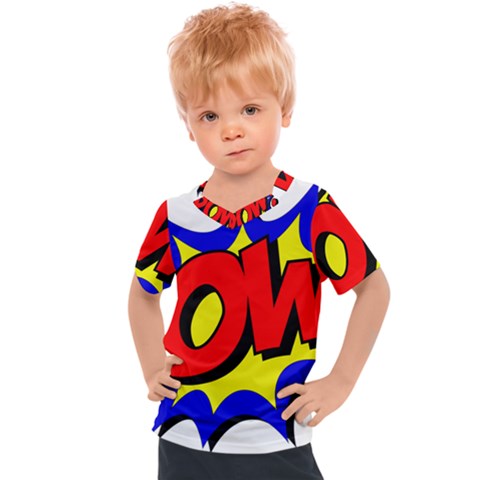 Pow Comic Comic Book Fight Kids  Sports Tee by 99art