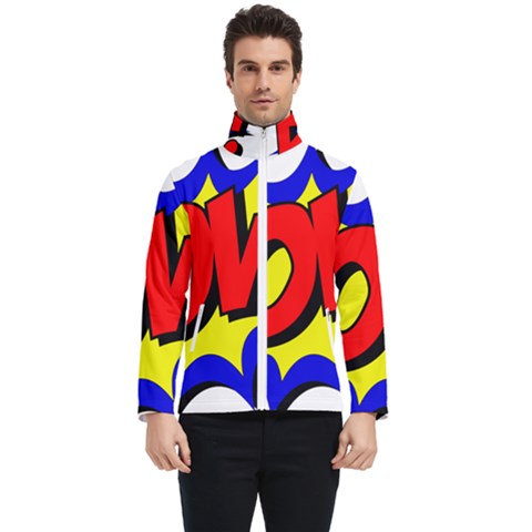 Pow Comic Comic Book Fight Men s Bomber Jacket by 99art