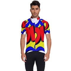 Pow Comic Comic Book Fight Men s Short Sleeve Cycling Jersey by 99art