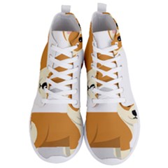 Corgi Dog Puppy Men s Lightweight High Top Sneakers by 99art