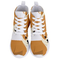 Corgi Dog Puppy Women s Lightweight High Top Sneakers by 99art