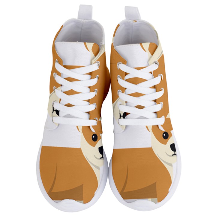 Corgi Dog Puppy Women s Lightweight High Top Sneakers