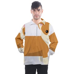 Corgi Dog Puppy Men s Half Zip Pullover by 99art