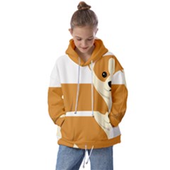 Corgi Dog Puppy Kids  Oversized Hoodie by 99art