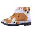 Corgi Dog Puppy High-Top Canvas Sneakers View2