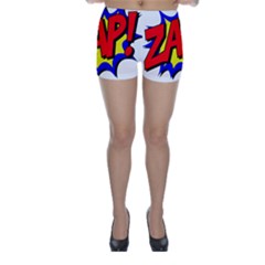 Zap Comic Book Fight Skinny Shorts by 99art