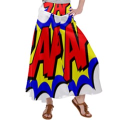 Zap Comic Book Fight Women s Satin Palazzo Pants by 99art