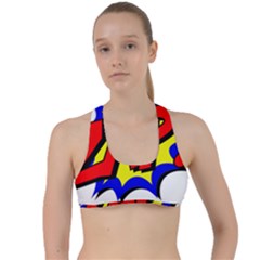 Zap Comic Book Fight Criss Cross Racerback Sports Bra by 99art