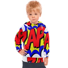 Zap Comic Book Fight Kids  Hooded Pullover by 99art