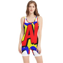 Zap Comic Book Fight Women s Wrestling Singlet by 99art