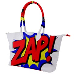 Zap Comic Book Fight Canvas Shoulder Bag by 99art