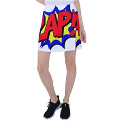 Zap Comic Book Fight Tennis Skirt by 99art