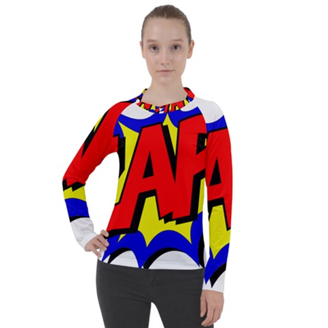 Zap Comic Book Fight Women s Pique Long Sleeve Tee by 99art