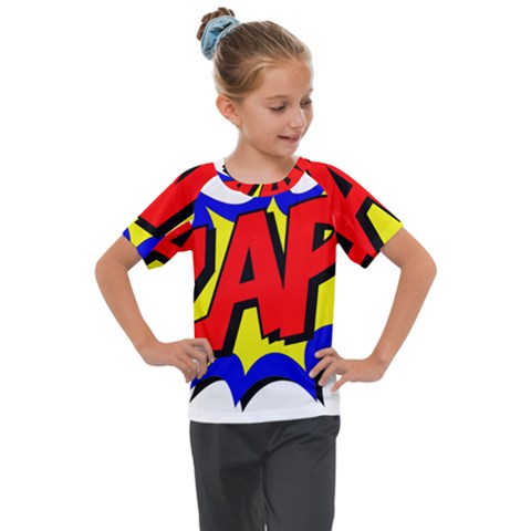 Zap Comic Book Fight Kids  Mesh Piece Tee by 99art