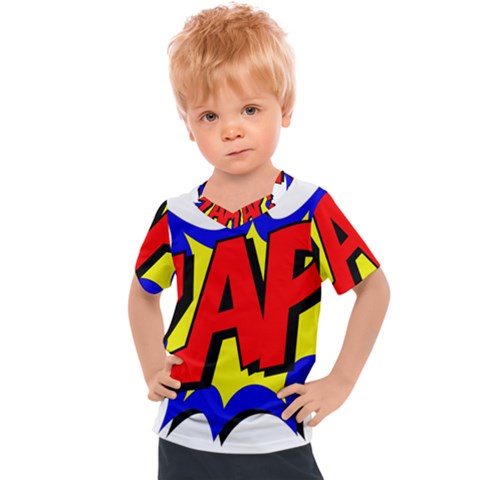 Zap Comic Book Fight Kids  Sports Tee by 99art