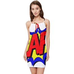 Zap Comic Book Fight Summer Tie Front Dress