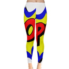 Kapow-comic-comic-book-fight Leggings  by 99art