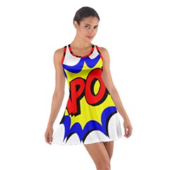 Kapow-comic-comic-book-fight Cotton Racerback Dress by 99art