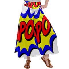 Kapow-comic-comic-book-fight Women s Satin Palazzo Pants by 99art