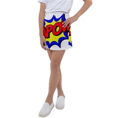 Kapow-comic-comic-book-fight Kids  Tennis Skirt by 99art