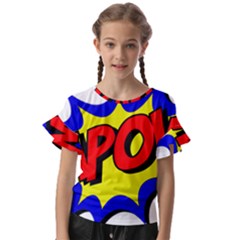 Kapow-comic-comic-book-fight Kids  Cut Out Flutter Sleeves by 99art