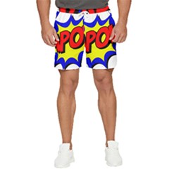 Kapow-comic-comic-book-fight Men s Runner Shorts by 99art