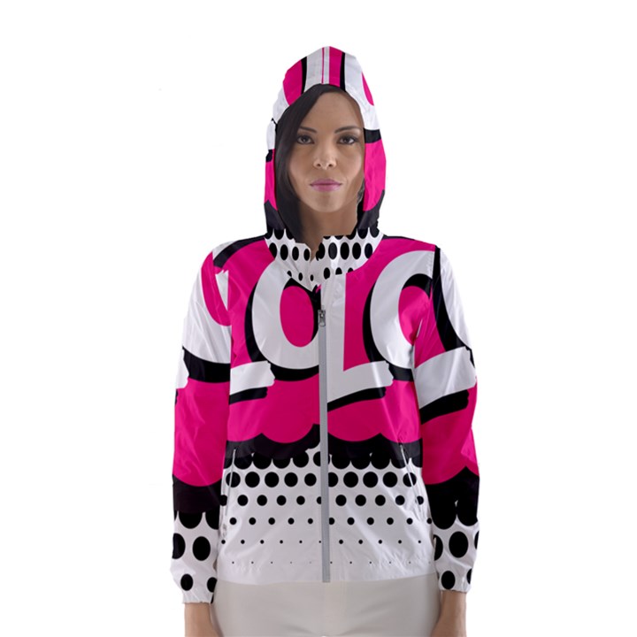 Lol-acronym-laugh-out-loud-laughing Women s Hooded Windbreaker