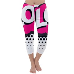 Lol-acronym-laugh-out-loud-laughing Capri Winter Leggings 