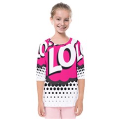 Lol-acronym-laugh-out-loud-laughing Kids  Quarter Sleeve Raglan Tee