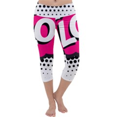 Lol-acronym-laugh-out-loud-laughing Capri Yoga Leggings