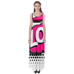 Lol-acronym-laugh-out-loud-laughing Empire Waist Maxi Dress