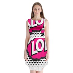 Lol-acronym-laugh-out-loud-laughing Sleeveless Chiffon Dress  