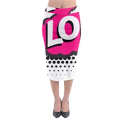 Lol-acronym-laugh-out-loud-laughing Midi Pencil Skirt