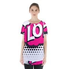 Lol-acronym-laugh-out-loud-laughing Skirt Hem Sports Top