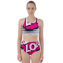 Lol-acronym-laugh-out-loud-laughing Racer Back Bikini Set