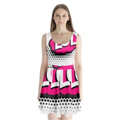 Lol-acronym-laugh-out-loud-laughing Split Back Mini Dress 