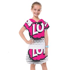 Lol-acronym-laugh-out-loud-laughing Kids  Drop Waist Dress