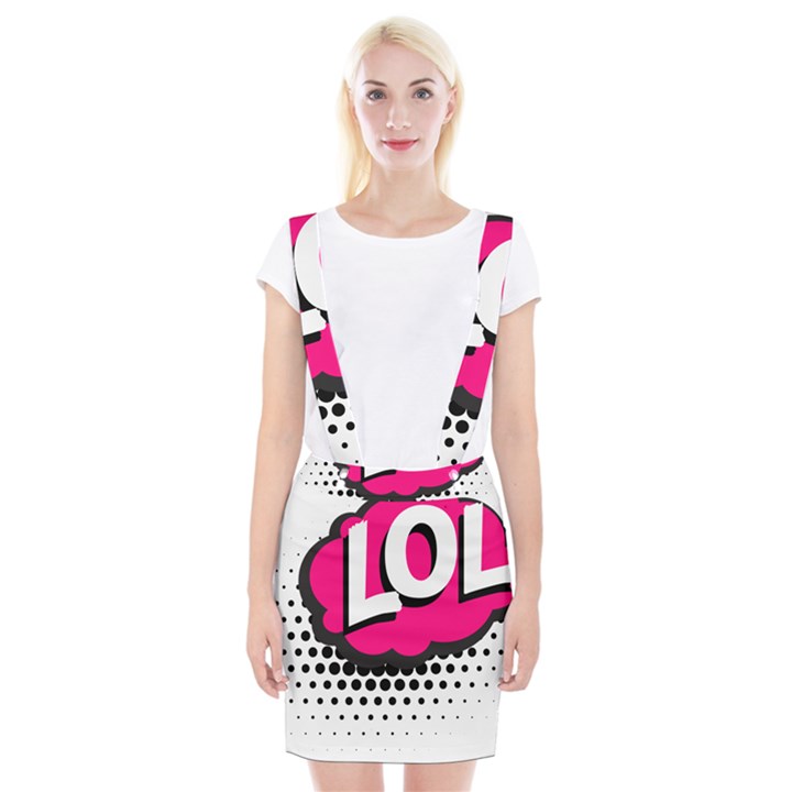 Lol-acronym-laugh-out-loud-laughing Braces Suspender Skirt