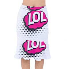 Lol-acronym-laugh-out-loud-laughing Short Mermaid Skirt