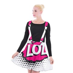 Lol-acronym-laugh-out-loud-laughing Suspender Skater Skirt