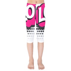 Lol-acronym-laugh-out-loud-laughing Kids  Capri Leggings 