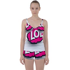 Lol-acronym-laugh-out-loud-laughing Tie Front Two Piece Tankini