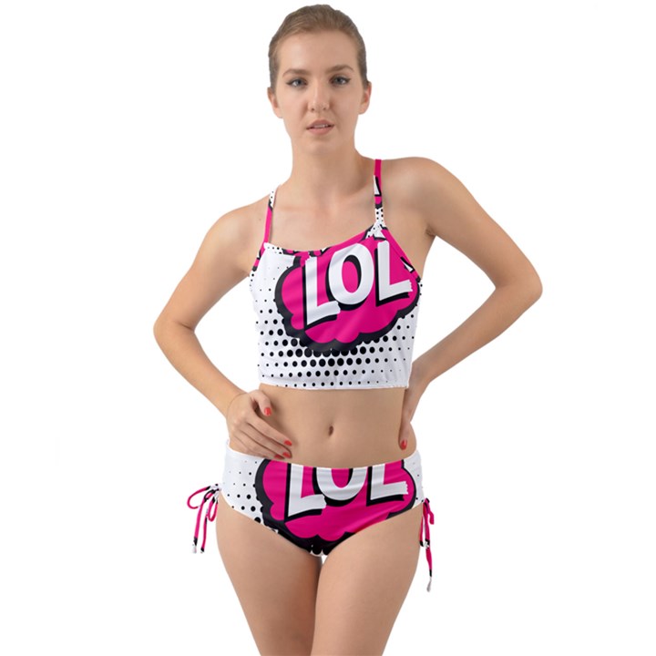 Lol-acronym-laugh-out-loud-laughing Mini Tank Bikini Set